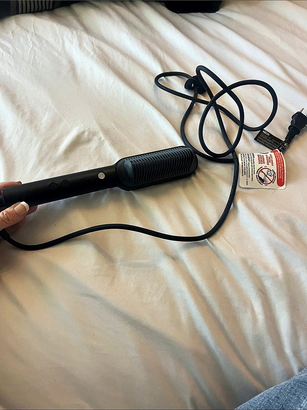 TYMO Ring Hair Straightening Comb Black